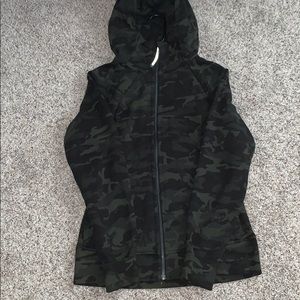 lululemon green camo scuba hoodie
